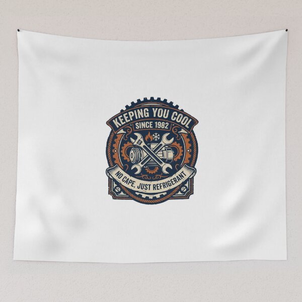 Item preview, HVAC Technician Shirt – Keeping You Cool Since – Skilled Trades Pride Tee designed and sold by GeniePixel.