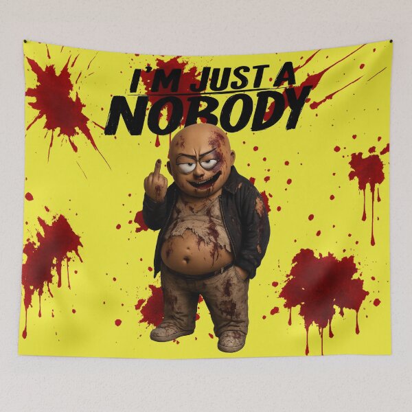 Item preview, Chimou – I’m Just a Nobody | Dark Humor Bloody Cartoon Character designed and sold by WotanArt.