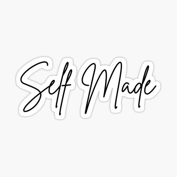 Item preview, Self Made T-Shirt | Script Typography, Minimal Motivational Tee designed and sold by Identitee_.