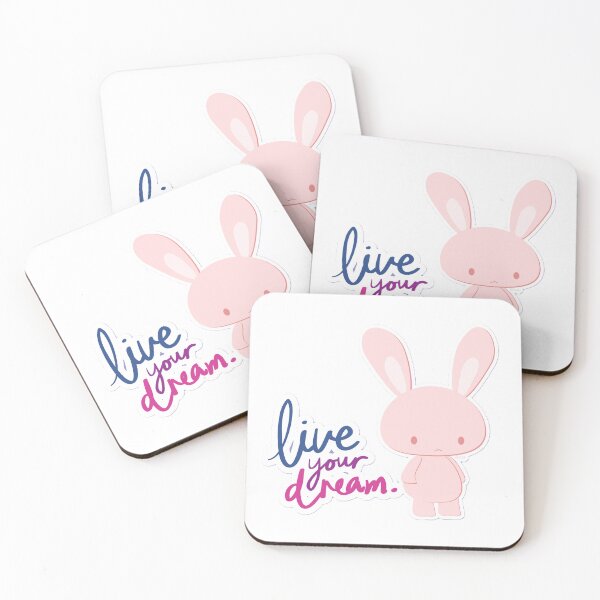 Item preview, Live Your Dream Pink Bunny designed and sold by SoftAuraStudi0.