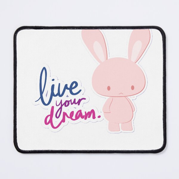Item preview, Live Your Dream Pink Bunny designed and sold by SoftAuraStudi0.