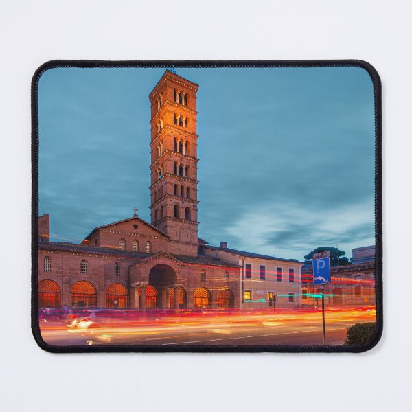 Item preview, Long Exposure Light Trails past Historic Bell Tower designed and sold by SergeiLorgus.