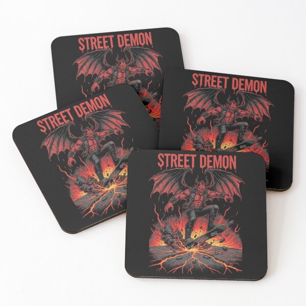 Item preview, Street Demon Skate Tee – Hellfire Graphic designed and sold by printedartgoods.