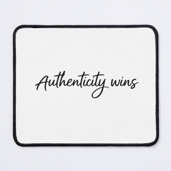 Item preview, Authenticity Wins T-Shirt | Script Typography, Minimal Positive Message designed and sold by Identitee_.