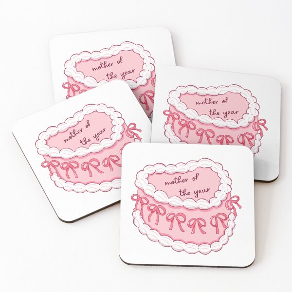 Item preview, Mother of the Year Vintage Pink Cake - Retro Bakery Aesthetic designed and sold by Niji Hibana.