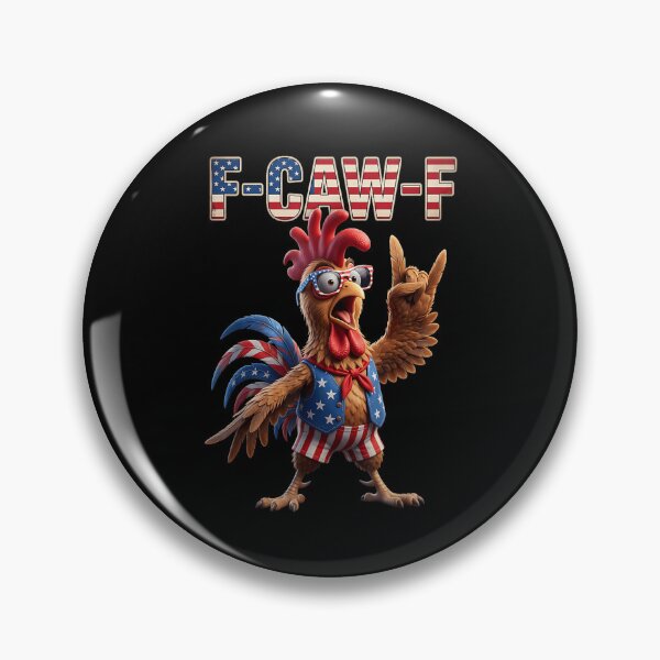 Item preview, F Caw F American Flag Rooster 4th of July Fawk Chicken Humor designed and sold by MatherFisher.