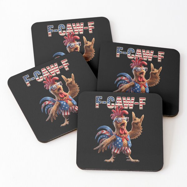 Item preview, F Caw F American Flag Rooster 4th of July Fawk Chicken Humor designed and sold by MatherFisher.