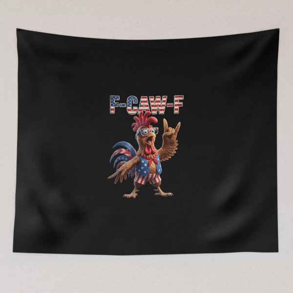 Item preview, F Caw F American Flag Rooster 4th of July Fawk Chicken Humor designed and sold by MatherFisher.