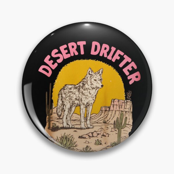 Item preview, Desert Drifter Coyote Vintage Southwest Illustration designed and sold by Blurbean.