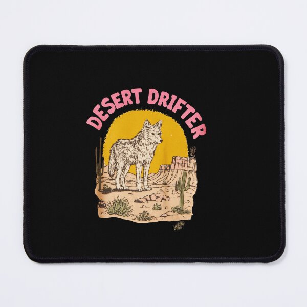 Item preview, Desert Drifter Coyote Vintage Southwest Illustration designed and sold by Blurbean.