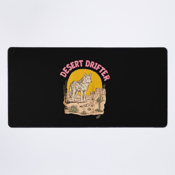Item preview, Desert Drifter Coyote Vintage Southwest Illustration designed and sold by Blurbean.