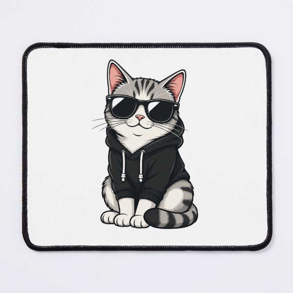 Item preview, Cool cat with hoodie and sunglasses designed and sold by TrendPrintsforyou.