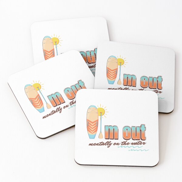 Item preview, I'm Out. Mentally on the Water - Soft Design for SUP Lovers designed and sold by tellia-kallisto.