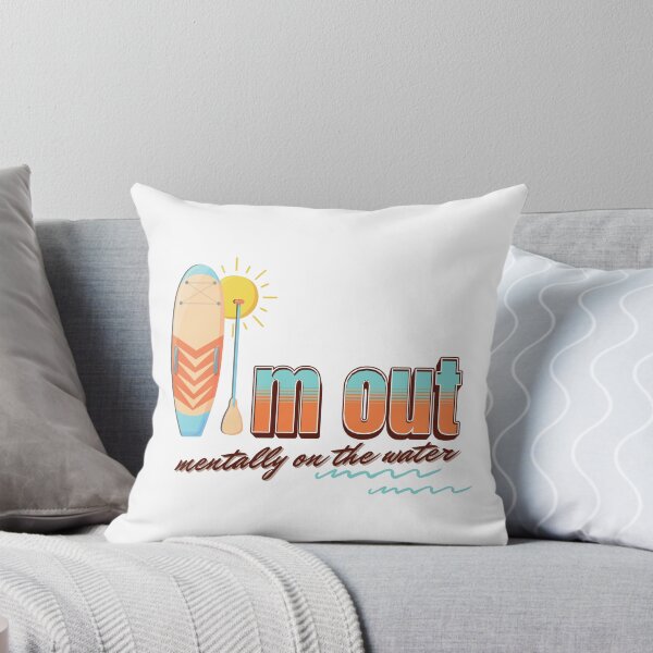 Item preview, I'm Out. Mentally on the Water - Soft Design for SUP Lovers designed and sold by tellia-kallisto.