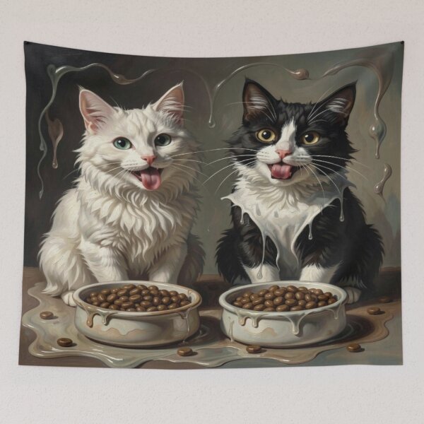 Item preview, Cheeky cats with their tongues sticking out – a playful cat moment for true animal lovers designed and sold by FotoworldEdel.