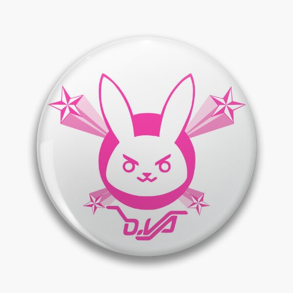 Item preview, dva overwatch bunny sticker designed and sold by crescentwave.