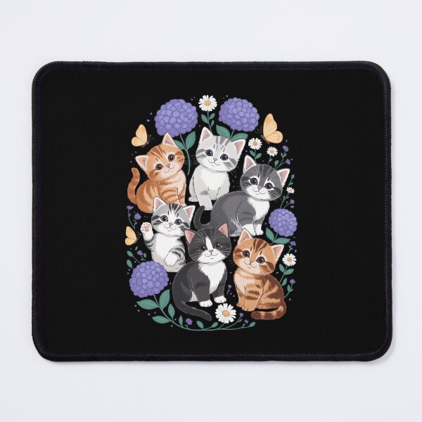 Item preview, Cute Cat Cute Kitten Floral designed and sold by TrinaEspinoza.