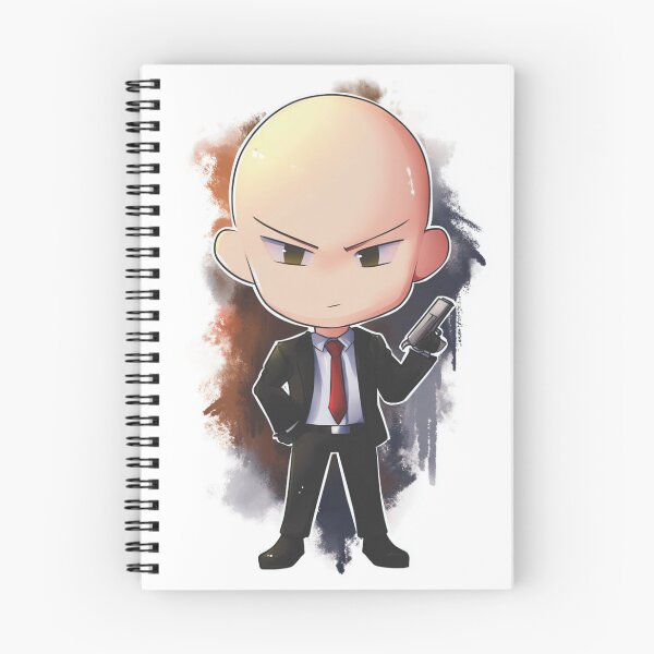 Item preview, Chibi Silent Assassin | Cute Bald Hitman‑Style Character designed and sold by MyChibiArts.