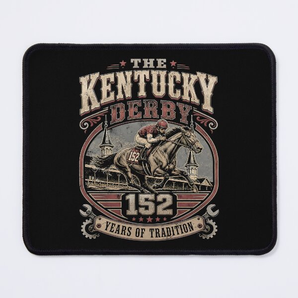 Item preview, Kentucky Derby Horse Racing Vintage 152 Years Tradition Jockey Chapel designed and sold by graphixpolash.