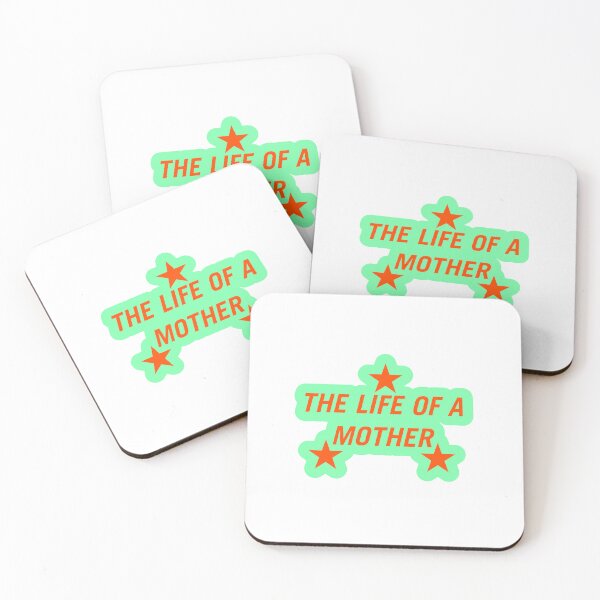 Item preview, The Life of a Mother Retro Star - Mint & Orange Coastal Aesthetic designed and sold by Niji Hibana.
