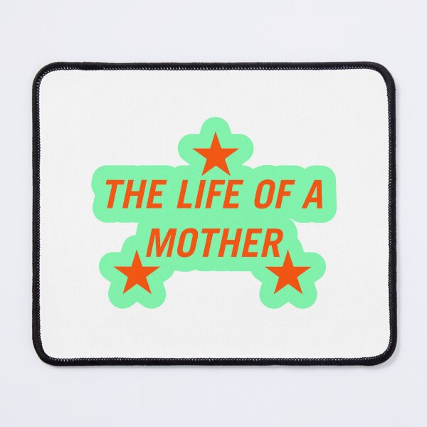 Item preview, The Life of a Mother Retro Star - Mint & Orange Coastal Aesthetic designed and sold by Niji Hibana.