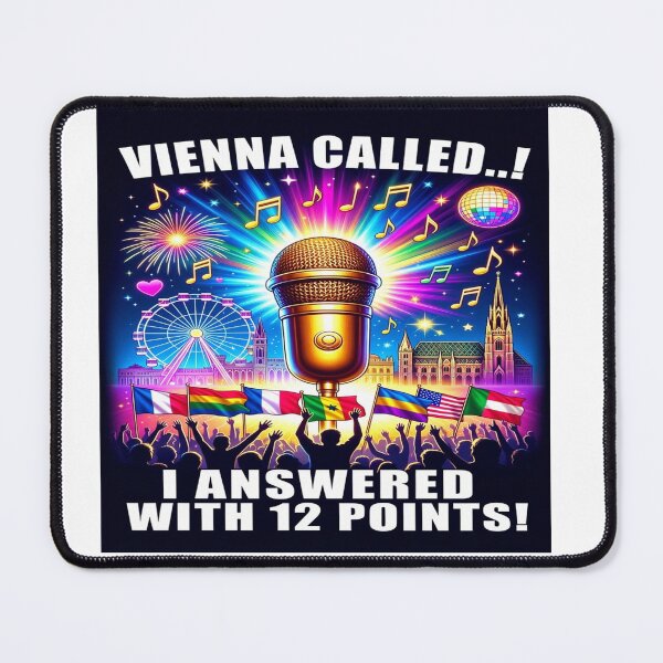 Item preview, Vienna Called I Answered With 12 Points T-Shirt – Funny Eurovision Fan Tee, Music Festival Vienna Shirt, Concert Lover Design designed and sold by Sushikidsntoddlers.
