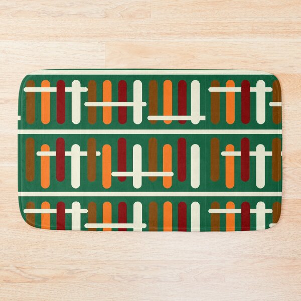 Item preview, Retro Mid-Century Modern Library - Abstract Geometric Pillar Pattern designed and sold by Luckymoon2000.