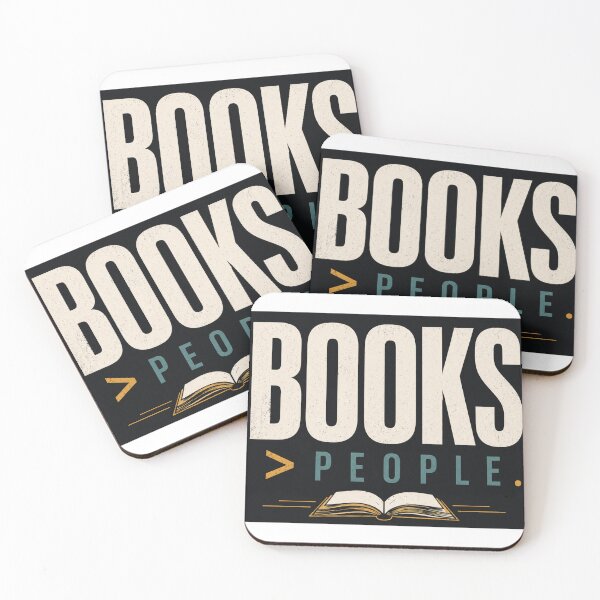 Item preview, Books Over People – Funny Book Lover Introvert Reading Quote designed and sold by the-dovlat.