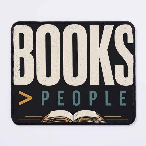 Item preview, Books Over People – Funny Book Lover Introvert Reading Quote designed and sold by the-dovlat.