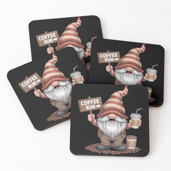 Item preview, Gnome Graphic With Coffee Run Sign For Coffee Lover designed and sold by TrinaEspinoza.