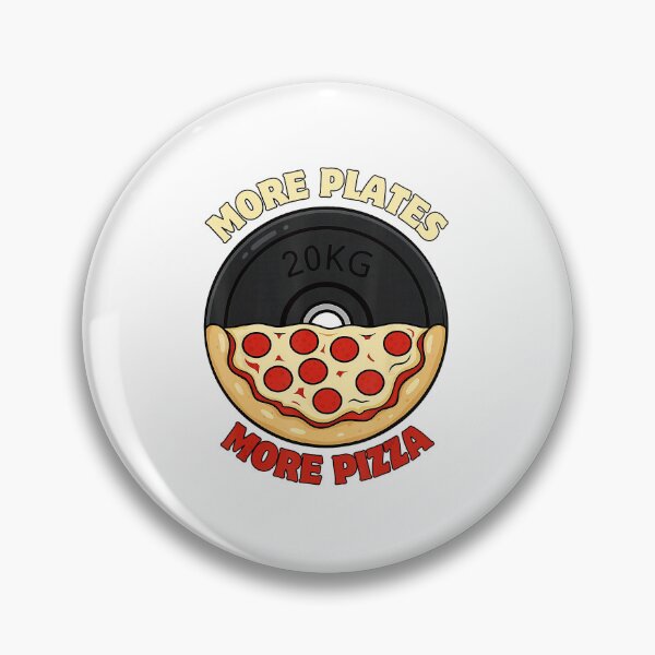 Item preview, More Plates More Pizza Gym Humor designed and sold by eliramaison.