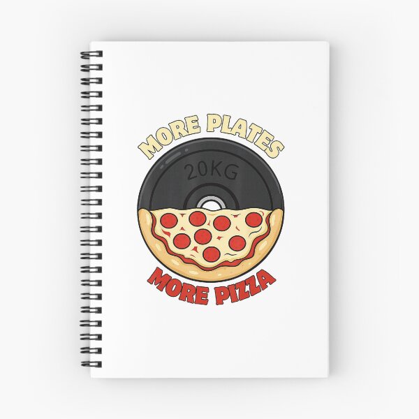 Item preview, More Plates More Pizza Gym Humor designed and sold by eliramaison.