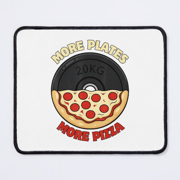 Item preview, More Plates More Pizza Gym Humor designed and sold by eliramaison.