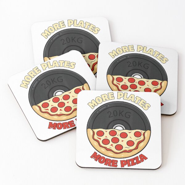 Item preview, More Plates More Pizza Gym Humor designed and sold by eliramaison.