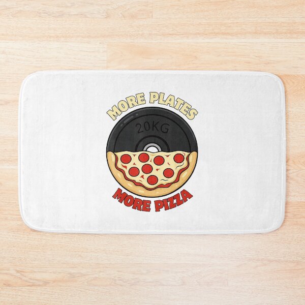 Item preview, More Plates More Pizza Gym Humor designed and sold by eliramaison.