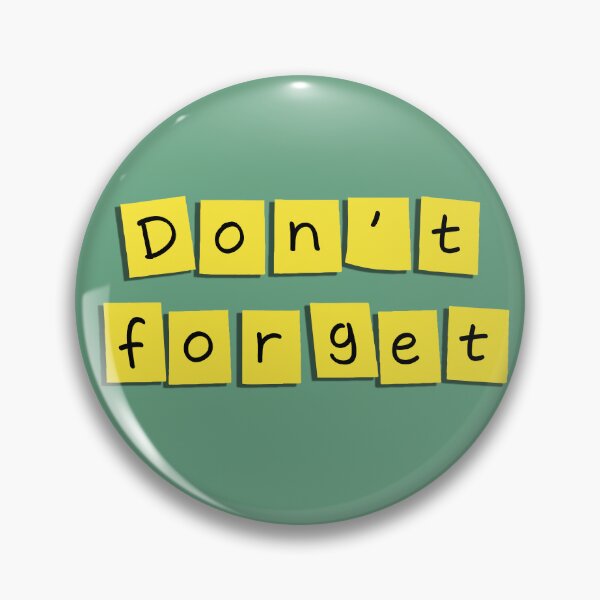 Item preview, "Don't forget" text on a small sticky note! - Yellow designed and sold by Alan-David.