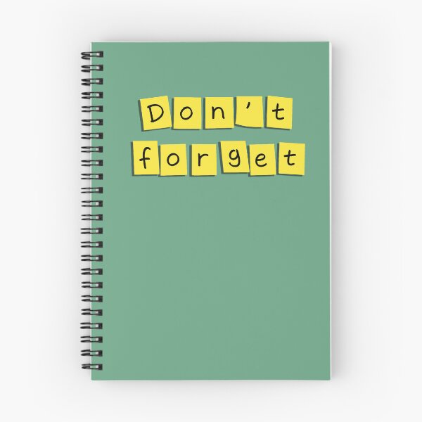 Item preview, "Don't forget" text on a small sticky note! - Yellow designed and sold by Alan-David.
