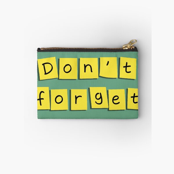 Item preview, "Don't forget" text on a small sticky note! - Yellow designed and sold by Alan-David.