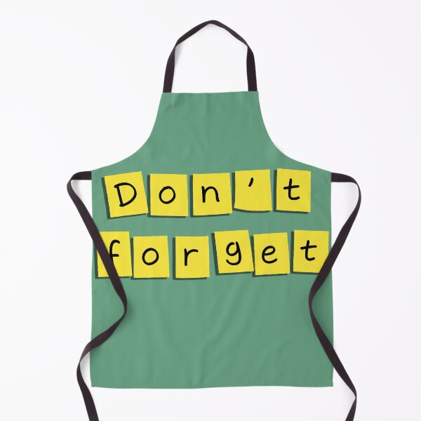 Item preview, "Don't forget" text on a small sticky note! - Yellow designed and sold by Alan-David.