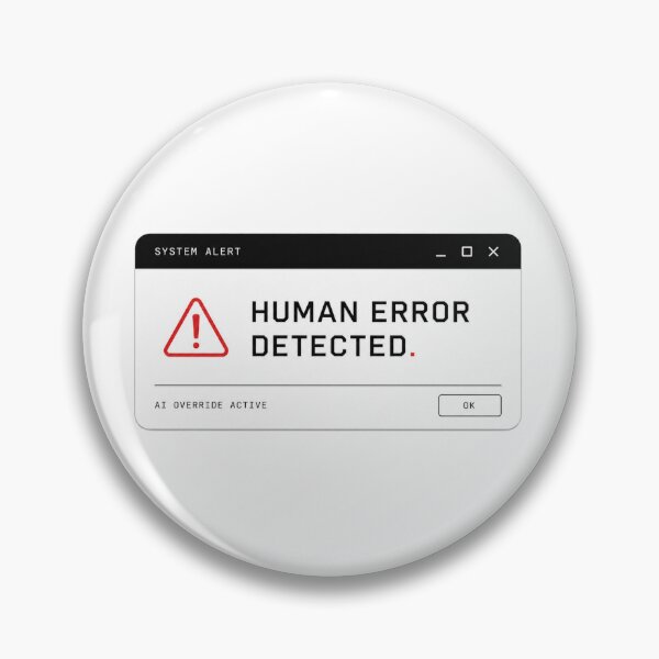 Item preview, Human Error Detected – Funny Tech Humor Programmer designed and sold by the-dovlat.