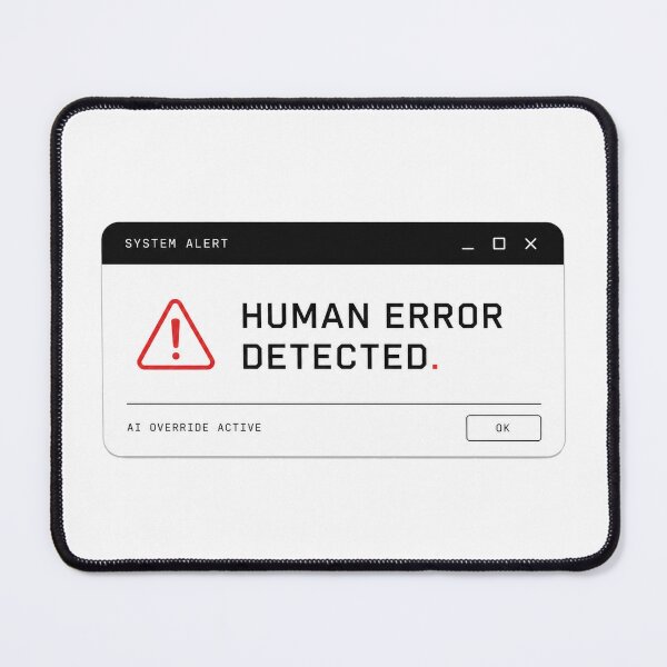 Item preview, Human Error Detected – Funny Tech Humor Programmer designed and sold by the-dovlat.