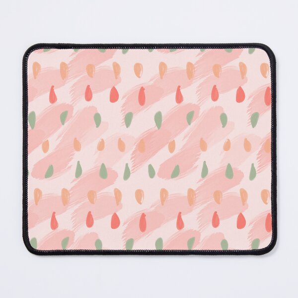 Item preview, minimalist pastel teardrop dots on textured brush stroke background designed and sold by bercrafting.