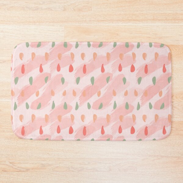 Item preview, minimalist pastel teardrop dots on textured brush stroke background designed and sold by bercrafting.