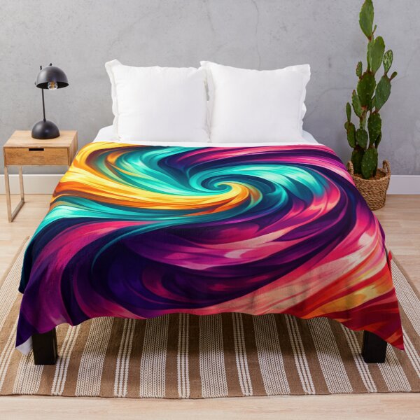 Item preview, Vibrant Rainbow Energy Vortex Spiral Swirl designed and sold by Owcomm.