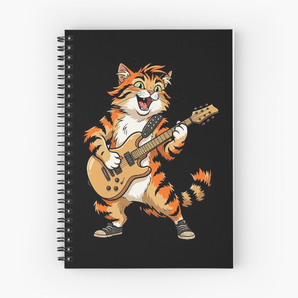 Item preview, Funny Cat Playing Guitar Rock Guitarist Lovers and Musician designed and sold by michealhunttt.