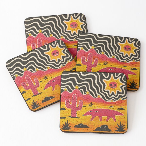 Item preview, Psychedelic Desert Creature with Smiling Sun designed and sold by Modaozushi216.