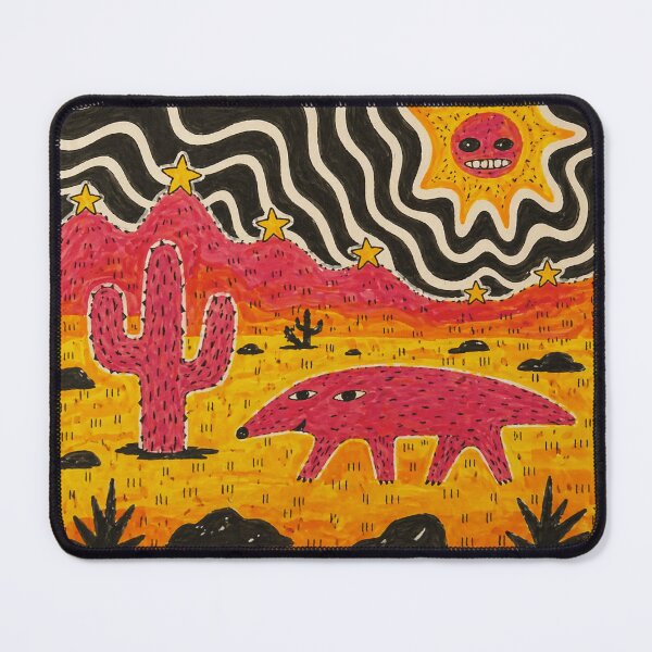 Item preview, Psychedelic Desert Creature with Smiling Sun designed and sold by Modaozushi216.