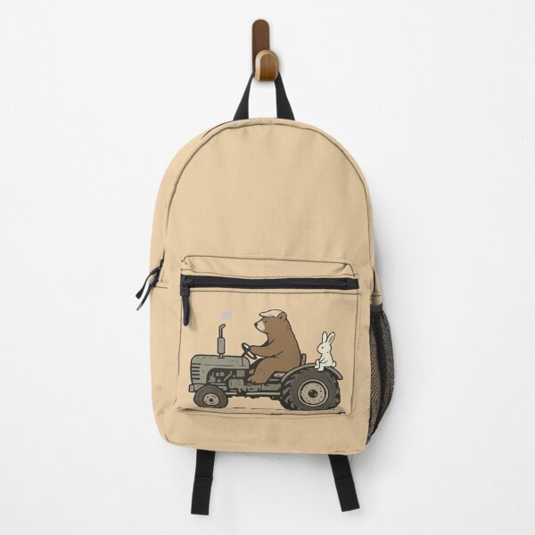 Item preview, Bear Driving Tractor – Whimsical Animal Art designed and sold by Dogandesighn.