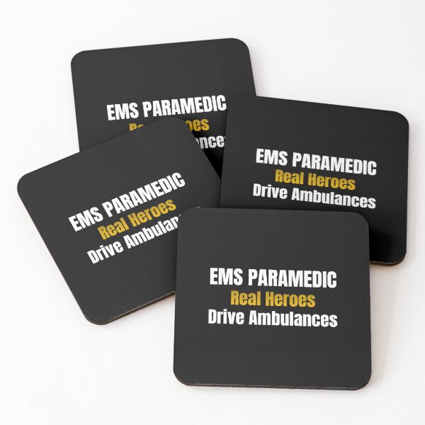 Item preview, EMS Paramedic Real Heroes Drive Ambulances | Paramedic Gift | Emergency Services designed and sold by TheOmniaMarket.