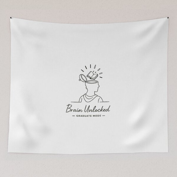 Item preview, Brain Unlocked Graduate Mode Minimal Line Art Graduation Shirt designed and sold by Final Chance Designs⭐️⭐️⭐️⭐️⭐️.